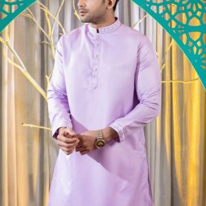 Purple Embroidery Panjabi/ Code 203